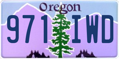 OR license plate 971IWD