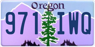 OR license plate 971IWQ
