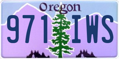 OR license plate 971IWS