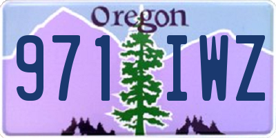 OR license plate 971IWZ