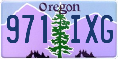 OR license plate 971IXG
