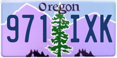 OR license plate 971IXK