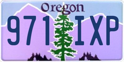 OR license plate 971IXP