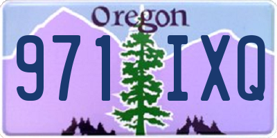 OR license plate 971IXQ
