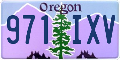OR license plate 971IXV