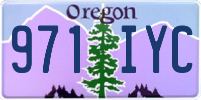 OR license plate 971IYC