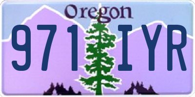 OR license plate 971IYR