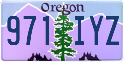 OR license plate 971IYZ