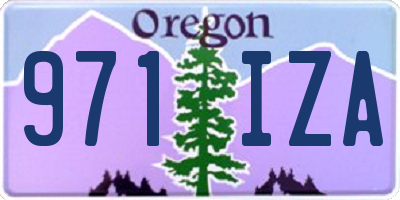OR license plate 971IZA