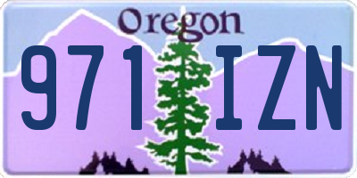 OR license plate 971IZN