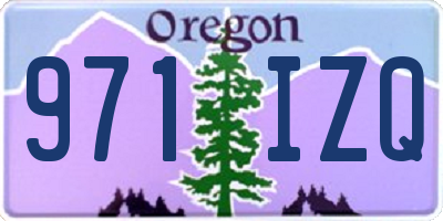 OR license plate 971IZQ