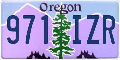 OR license plate 971IZR