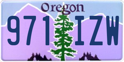 OR license plate 971IZW