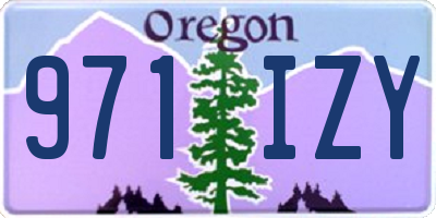 OR license plate 971IZY