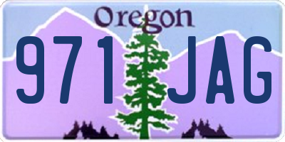 OR license plate 971JAG