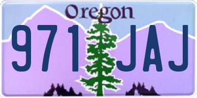 OR license plate 971JAJ
