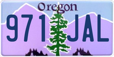 OR license plate 971JAL