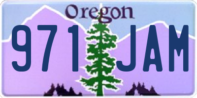 OR license plate 971JAM