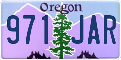 OR license plate 971JAR