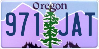 OR license plate 971JAT