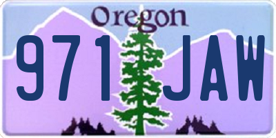 OR license plate 971JAW