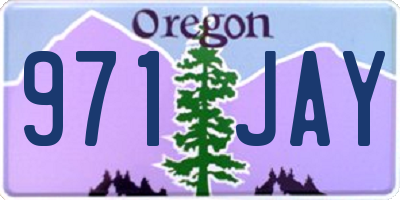 OR license plate 971JAY