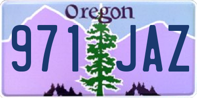 OR license plate 971JAZ