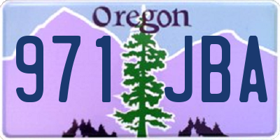 OR license plate 971JBA