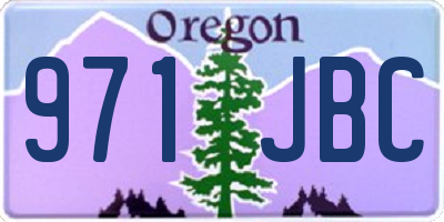 OR license plate 971JBC