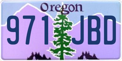 OR license plate 971JBD