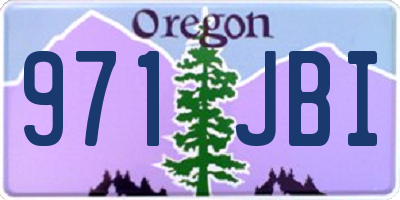 OR license plate 971JBI