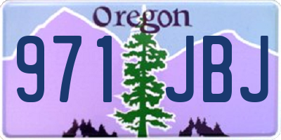 OR license plate 971JBJ