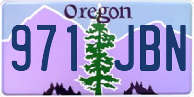 OR license plate 971JBN