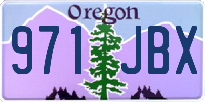 OR license plate 971JBX