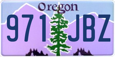 OR license plate 971JBZ