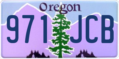 OR license plate 971JCB