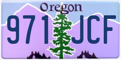 OR license plate 971JCF