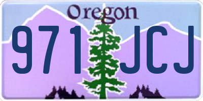 OR license plate 971JCJ