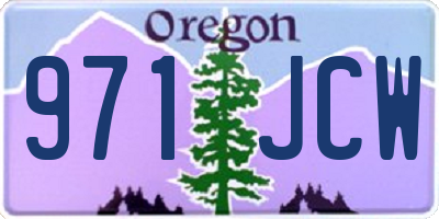 OR license plate 971JCW