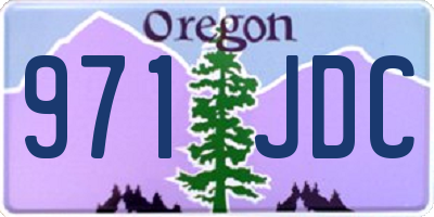 OR license plate 971JDC