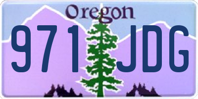 OR license plate 971JDG