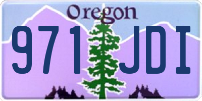 OR license plate 971JDI