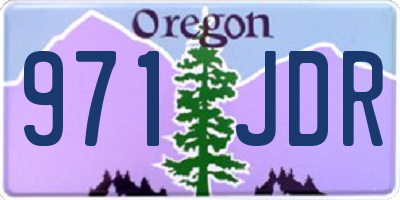 OR license plate 971JDR