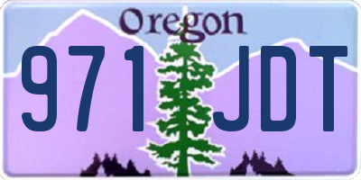 OR license plate 971JDT