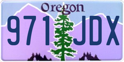OR license plate 971JDX