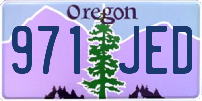 OR license plate 971JED