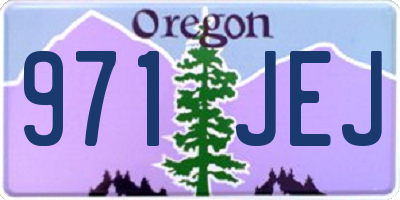 OR license plate 971JEJ