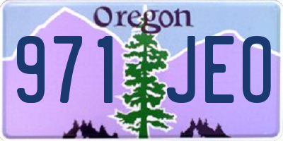 OR license plate 971JEO