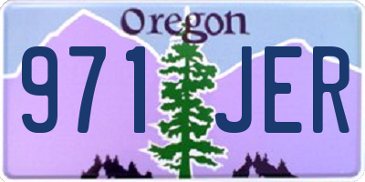 OR license plate 971JER