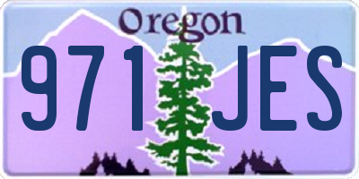 OR license plate 971JES